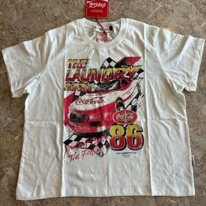 The Laundry Room White and Red Graphic Tee